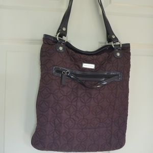 VERA BRADLEY City Light Quilted Burgundy Tote